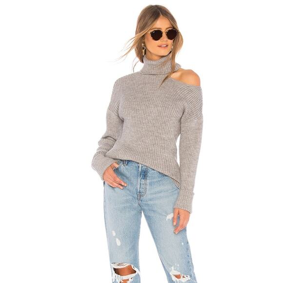 Lovers + Friends Gray Del Mar Sweater XL NWT - Picture 1 of 5